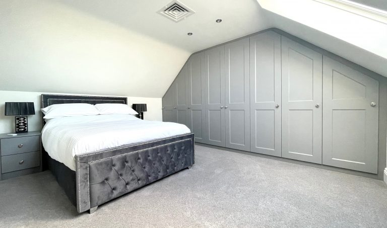Bespoke attic wardrobes fitted in Sheffield by James Kilner.